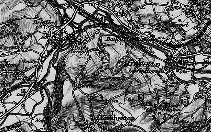 Old map of Upper Heaton in 1896