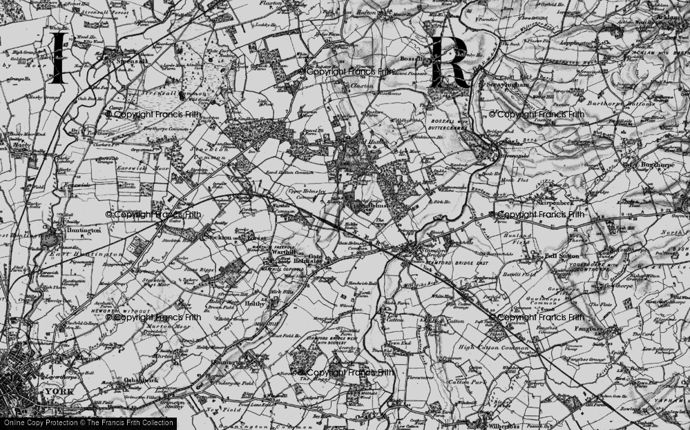 Old Map of Upper Helmsley, 1898 in 1898