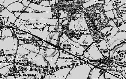 Old map of Upper Helmsley in 1898