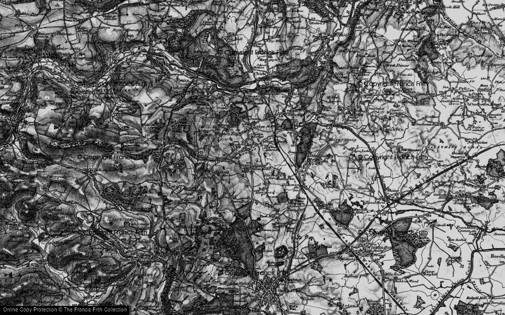 Old Map of Upper Hengoed, 1897 in 1897