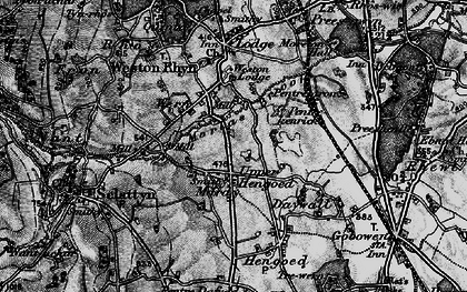 Old map of Upper Hengoed in 1897