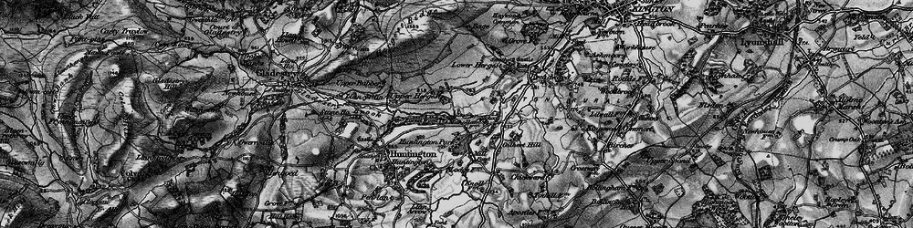 Old map of Upper Hergest in 1899