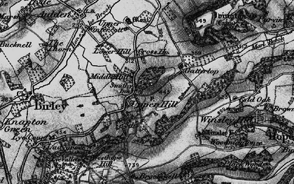 Old map of Upper Hill in 1898