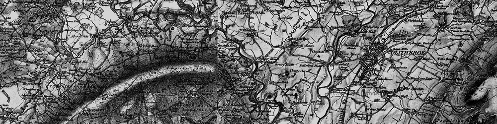 Old map of Upper Hodder in 1896