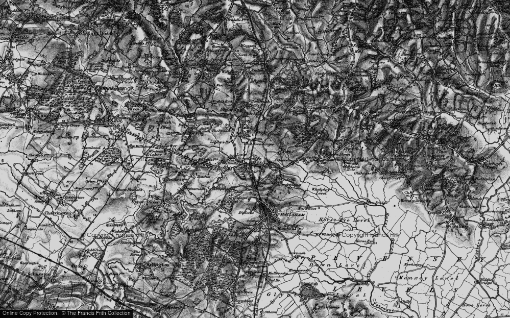 Old Map of Upper Horsebridge, 1895 in 1895