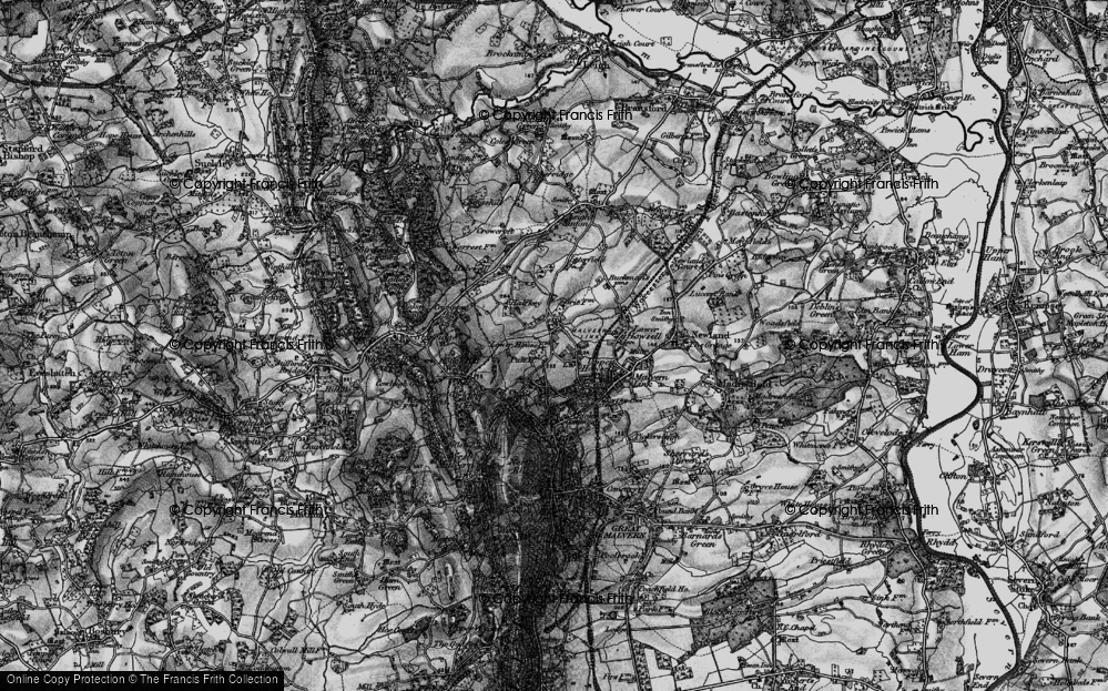 Old Map of Upper Howsell, 1898 in 1898