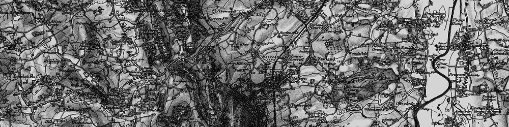 Old map of Upper Howsell in 1898