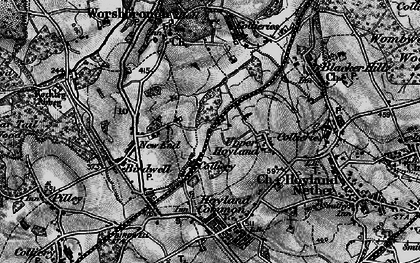Old map of Upper Hoyland in 1896