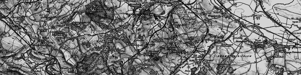 Old map of Upper Hoyland in 1896