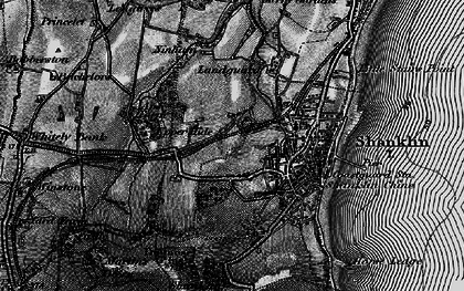 Old map of Upper Hyde in 1895