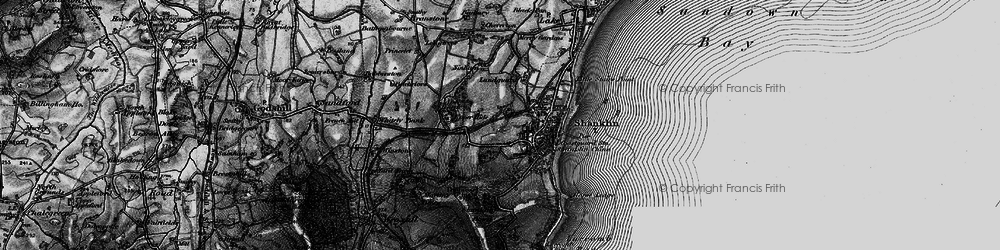 Old map of Upper Hyde in 1895