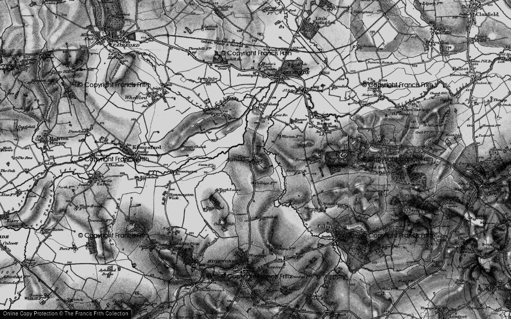 Old Map of Upper Inglesham, 1896 in 1896