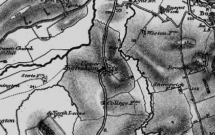 Old map of Upper Inglesham in 1896