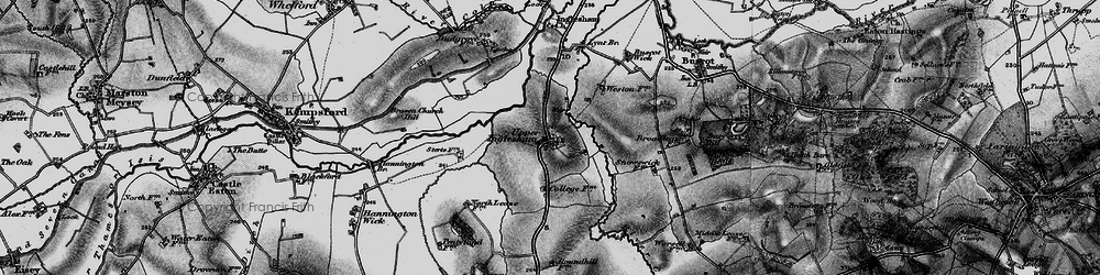 Old map of Upper Inglesham in 1896