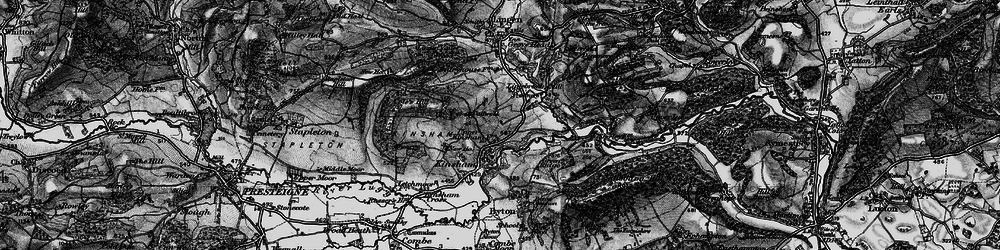 Old map of Lingen Vallet Wood in 1899