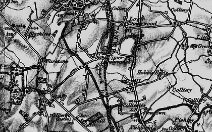 Old map of Upper Landywood in 1899