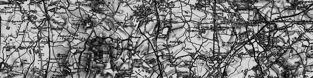 Old map of Upper Landywood in 1899