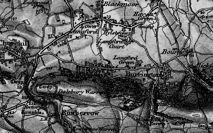 Old map of Upper Langford in 1898