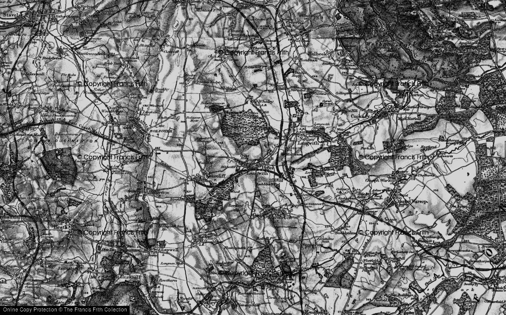 Old Map of Historic Map covering Archaeological Trail in 1899