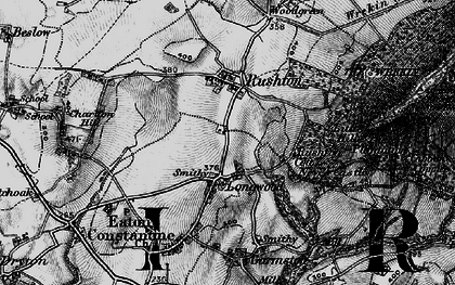 Old map of Upper Longwood in 1899