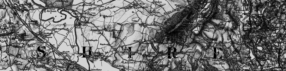 Old map of Upper Longwood in 1899