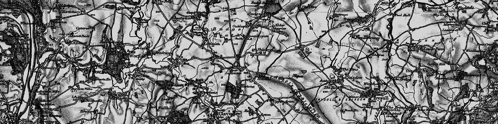 Old map of Upper Ludstone in 1899