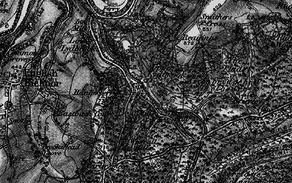 Old map of Upper Lydbrook in 1896