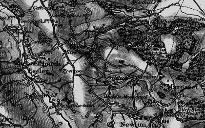 Old map of Upper Maes-coed in 1898