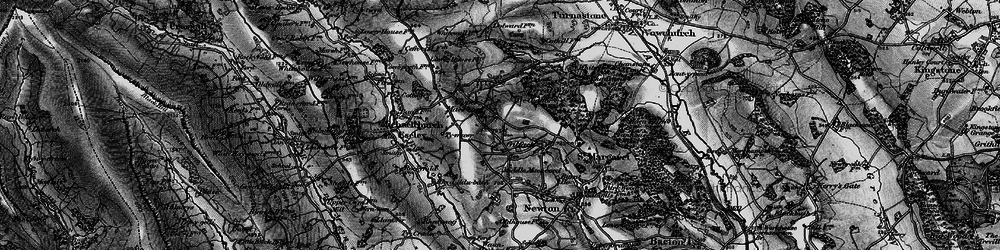 Old map of Upper Maes-coed in 1898