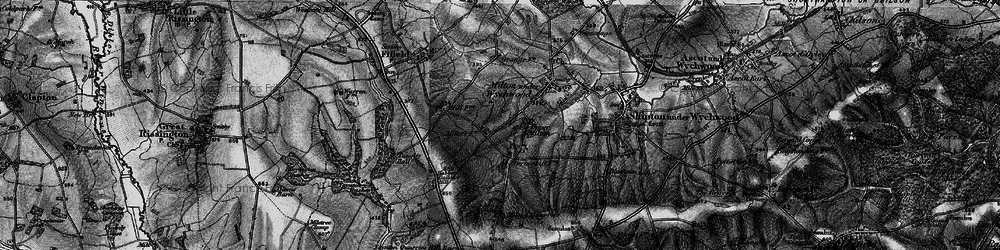 Old map of Upper Milton in 1896