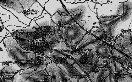 Old map of Brandier in 1896