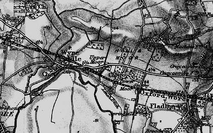 Old map of Upper Moor in 1898
