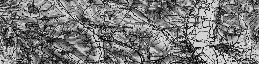 Old map of Upper Nobut in 1897