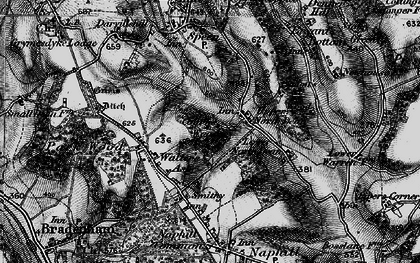 Old map of Upper North Dean in 1895
