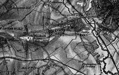 Old map of Upper Oddington in 1896