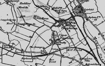 Old map of Upper Poppleton in 1898