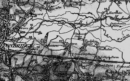Old map of Upper Postern in 1895