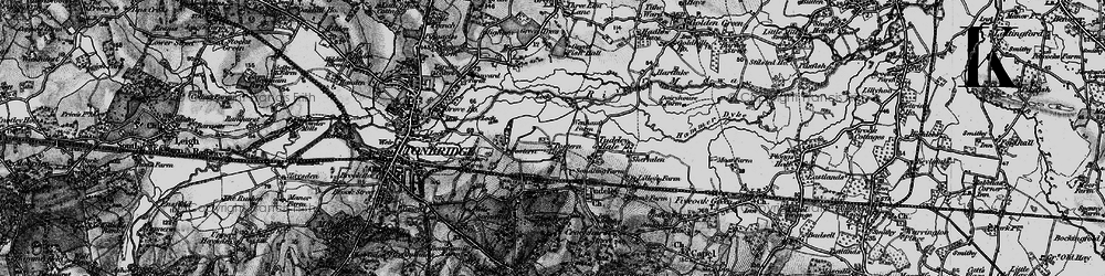 Old map of Upper Postern in 1895
