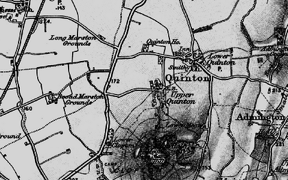 Old map of Upper Quinton in 1898
