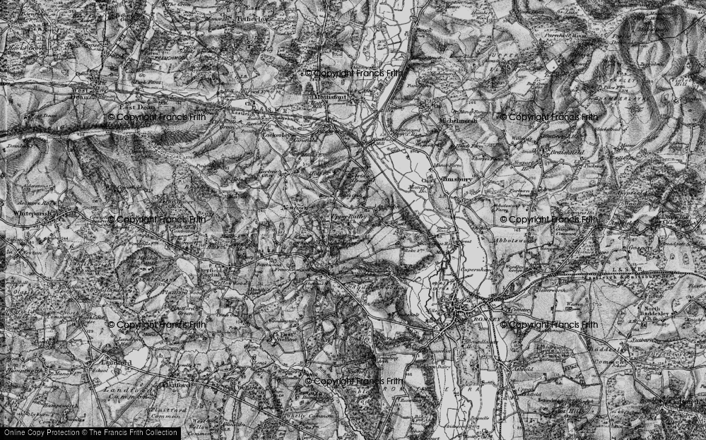 Old Map of Upper Ratley, 1895 in 1895