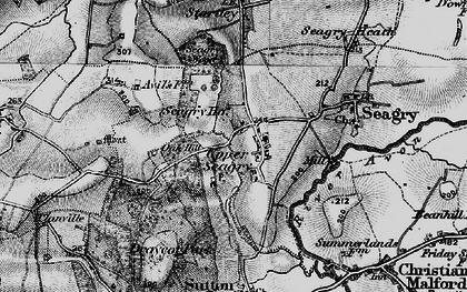 Old map of Upper Seagry in 1898