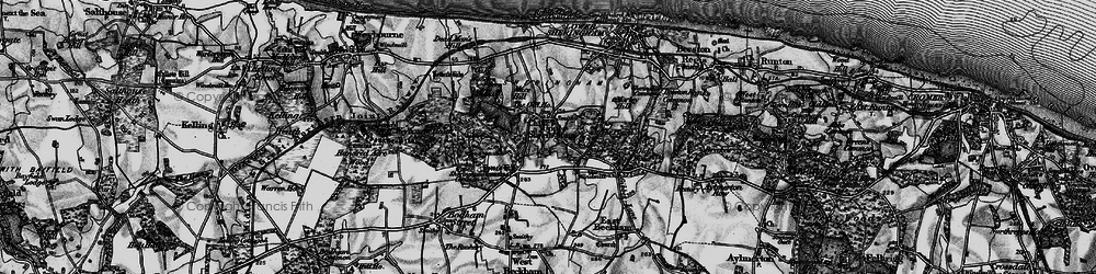 Old map of Upper Sheringham in 1899