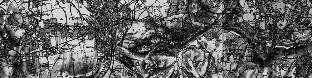 Old map of Addington Hills in 1895