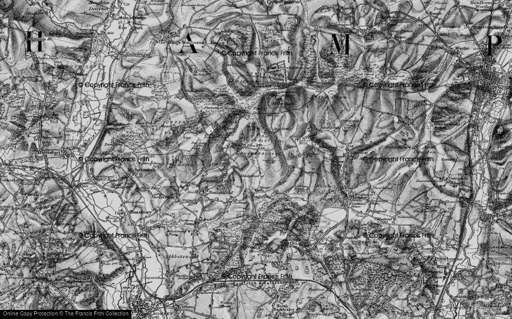 Old Map of Upper Slackstead, 1895 in 1895