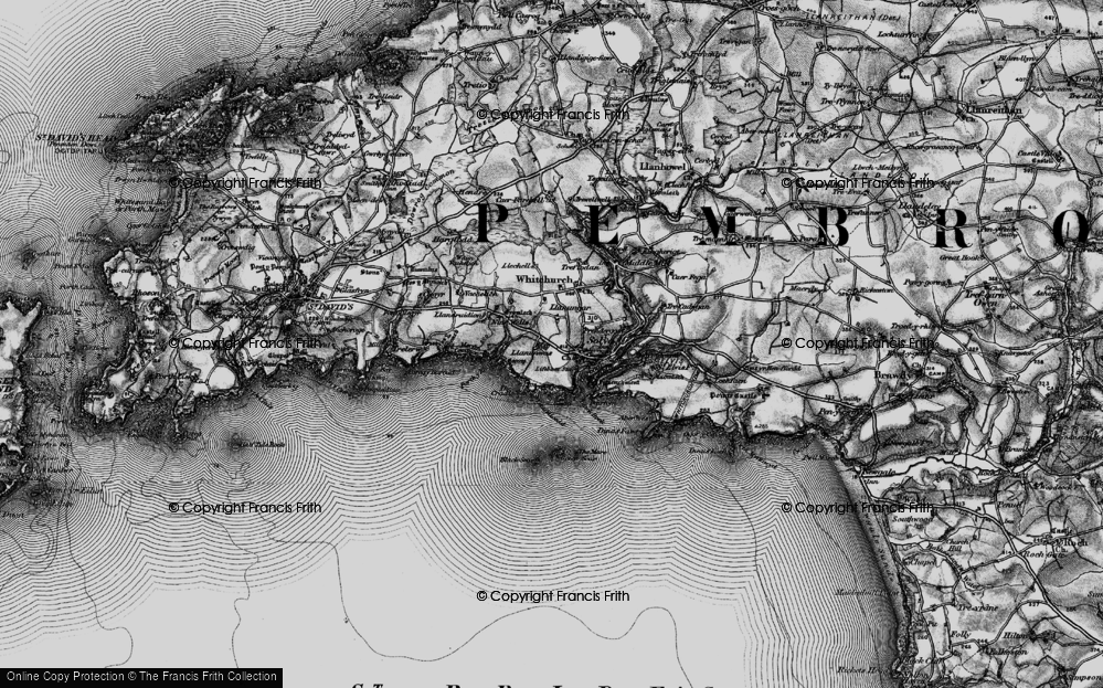 Old Map of Upper Solva, 1898 in 1898