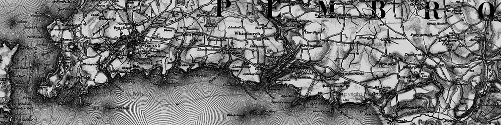 Old map of Upper Solva in 1898