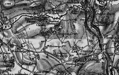 Old map of Upper Stanton Drew in 1898
