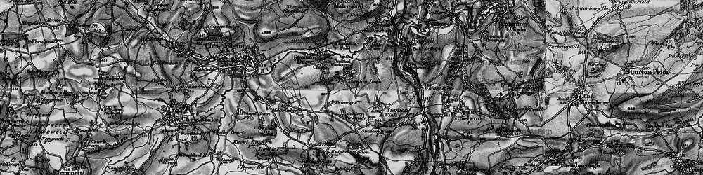 Old map of Upper Stanton Drew in 1898