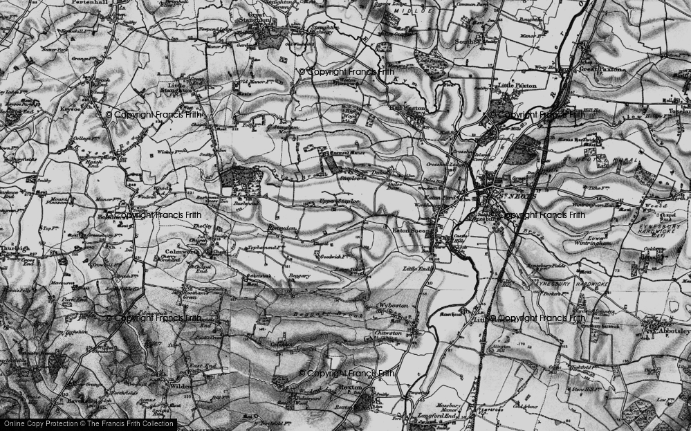 Old Map of Upper Staploe, 1898 in 1898
