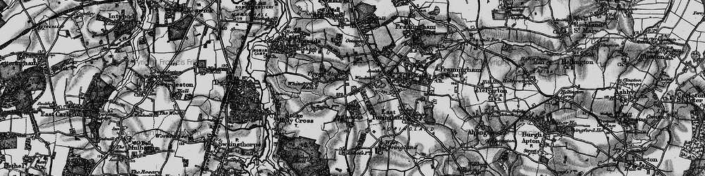 Old map of Upper Stoke in 1898